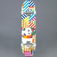 Enjoi -  Panda Stripes Resin White Komplett Skateboard 7.75"