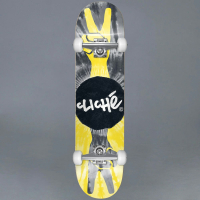 Cliché - Cliche Peace Yellow / Black 8.0 Komplett Skateboard