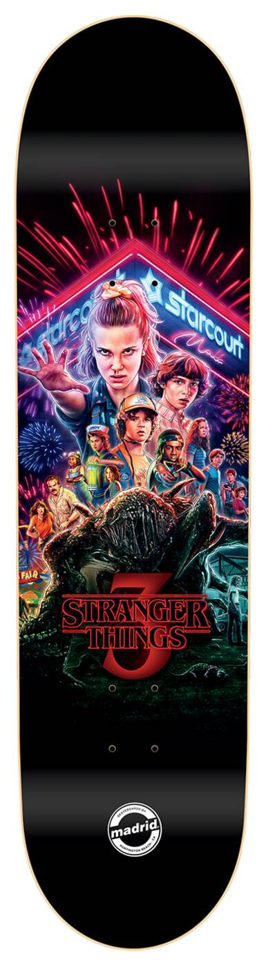 Madrid Stranger Things 3 Skateboard Bräda